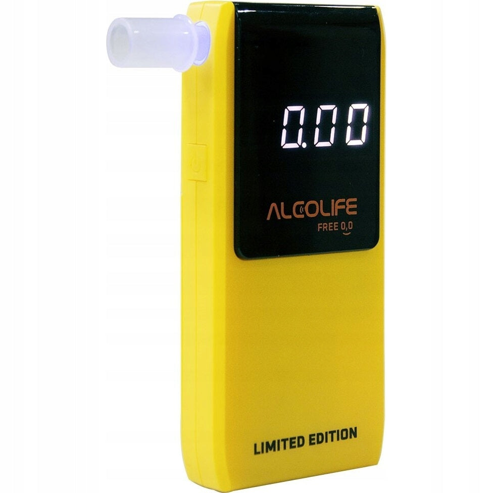 Electrochemical breathalyzer with display, ALCOLIFE Free, 2x AA, cover