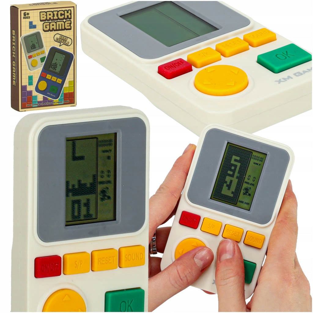 Electronic Arcade Game Portable Console with Sound White
