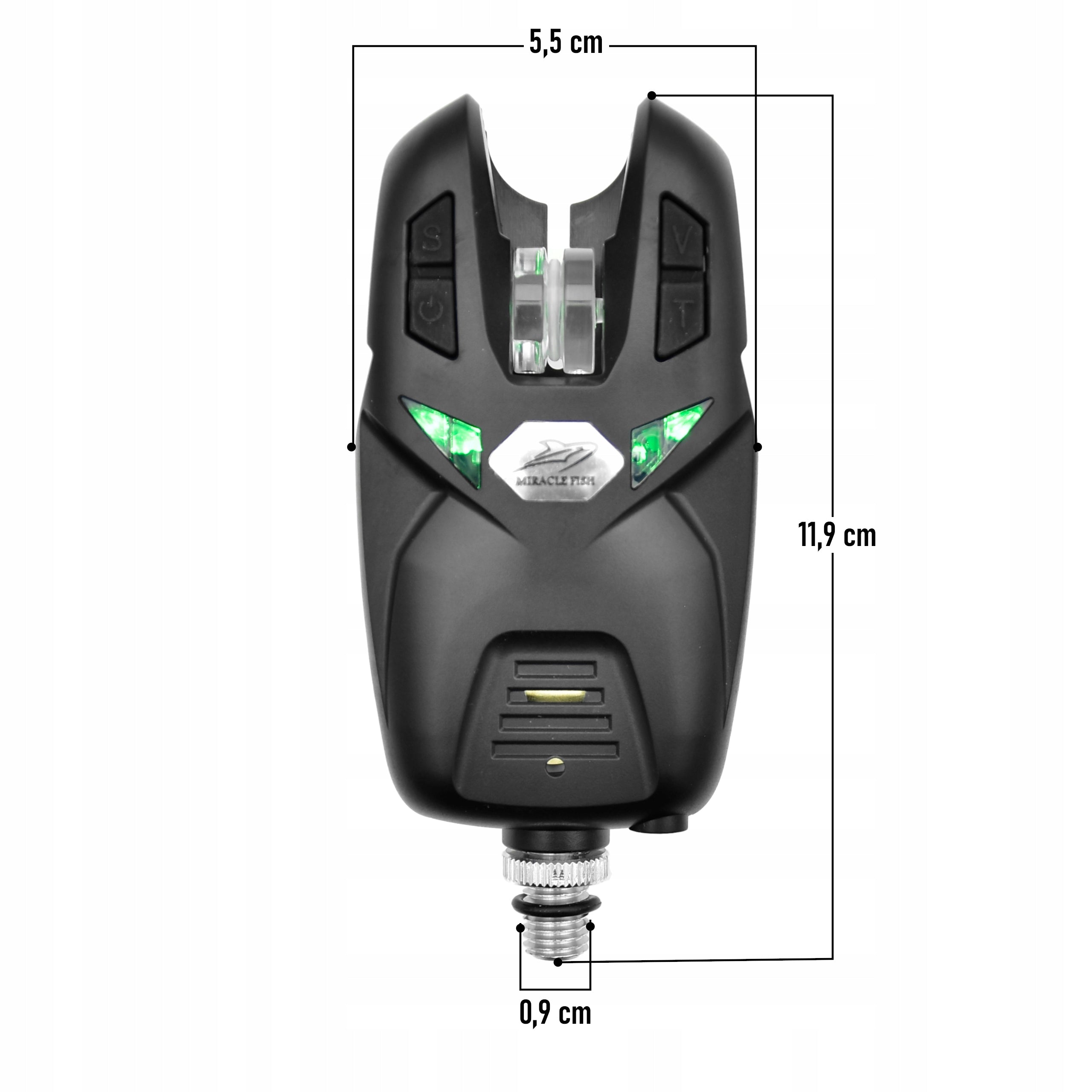 Electronic Bite Indicator LEDs V/T/S Adjustment + Batteries Packaging status original