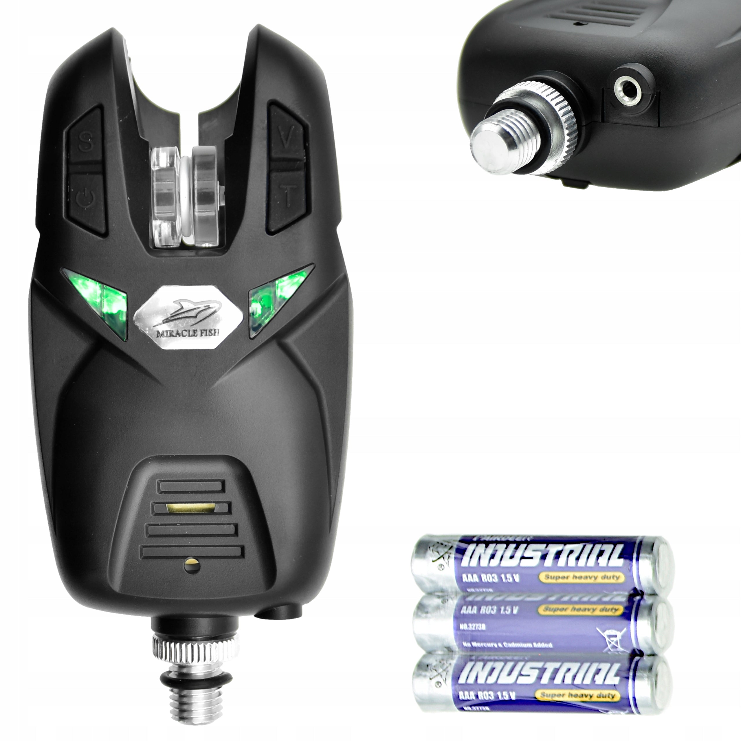 Electronic Bite Indicator LEDs V/T/S Adjustment + Batteries