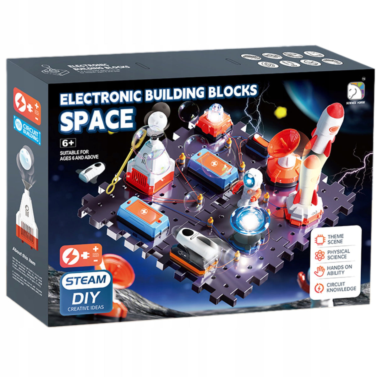 Electronic Building Blocks STEAM SD808 space experimental kit Packaging status original