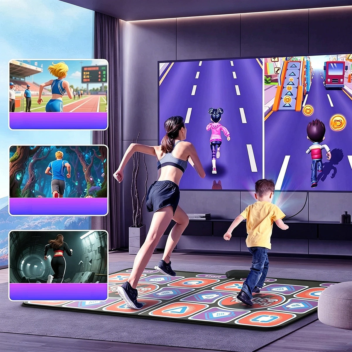 Electronic Dance Mat for TV – Double, with 200 games and 179 songs Manufacturer code 4048535809329