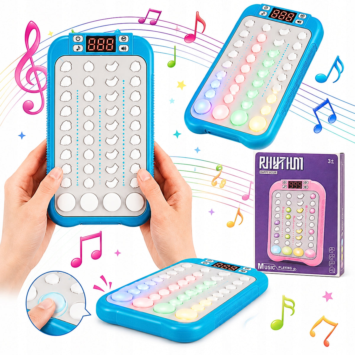 Electronic Music Console ARCADE GAME CATCH FRUIT Blue