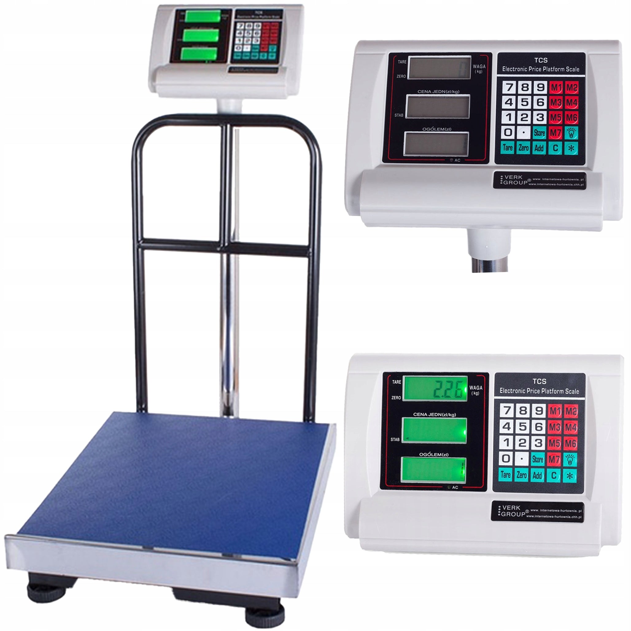 Electronic Storage Scale Backrest Large LCD Screen 300 Kg Batteries included no