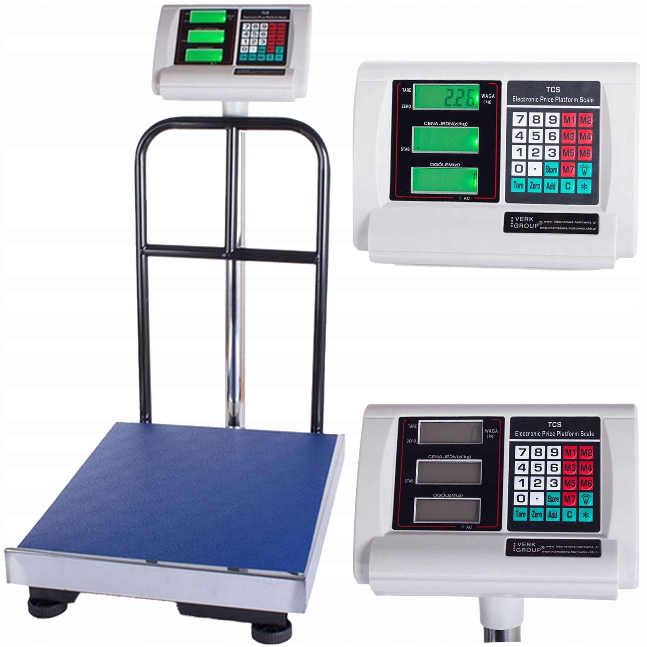 Electronic Storage Scale Backrest Large LCD Screen 300 Kg Manufacturer code 17053_1