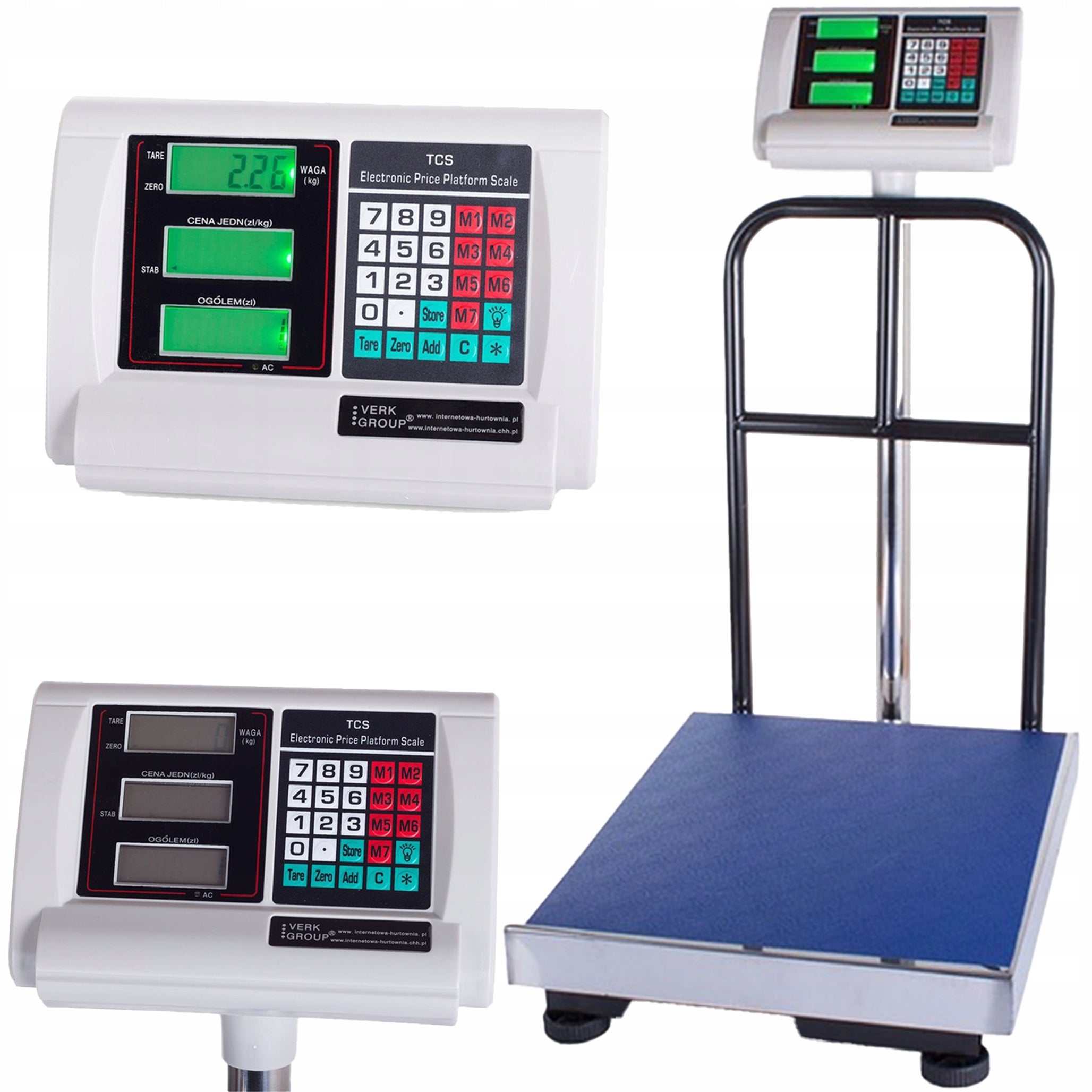 Electronic Storage Scale Backrest Large LCD Screen 300 Kg