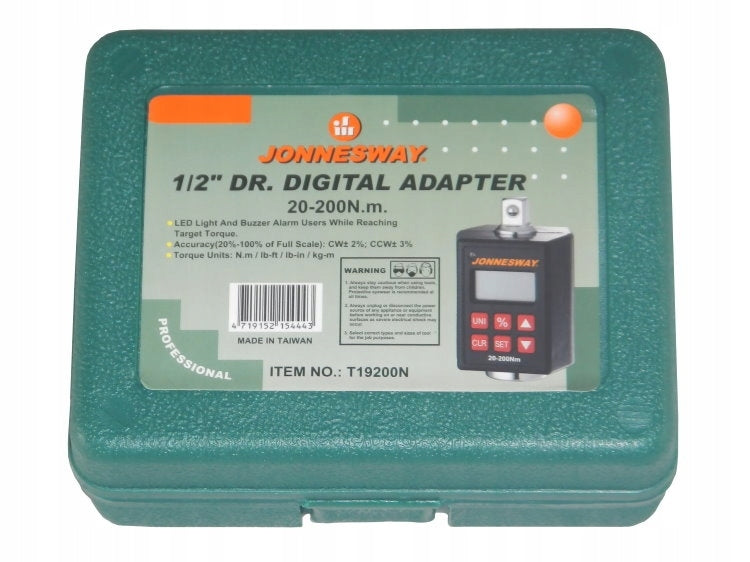 Electronic Torque Adapter 20-200Nm T19200N Jonnesway Brand Jonnesway