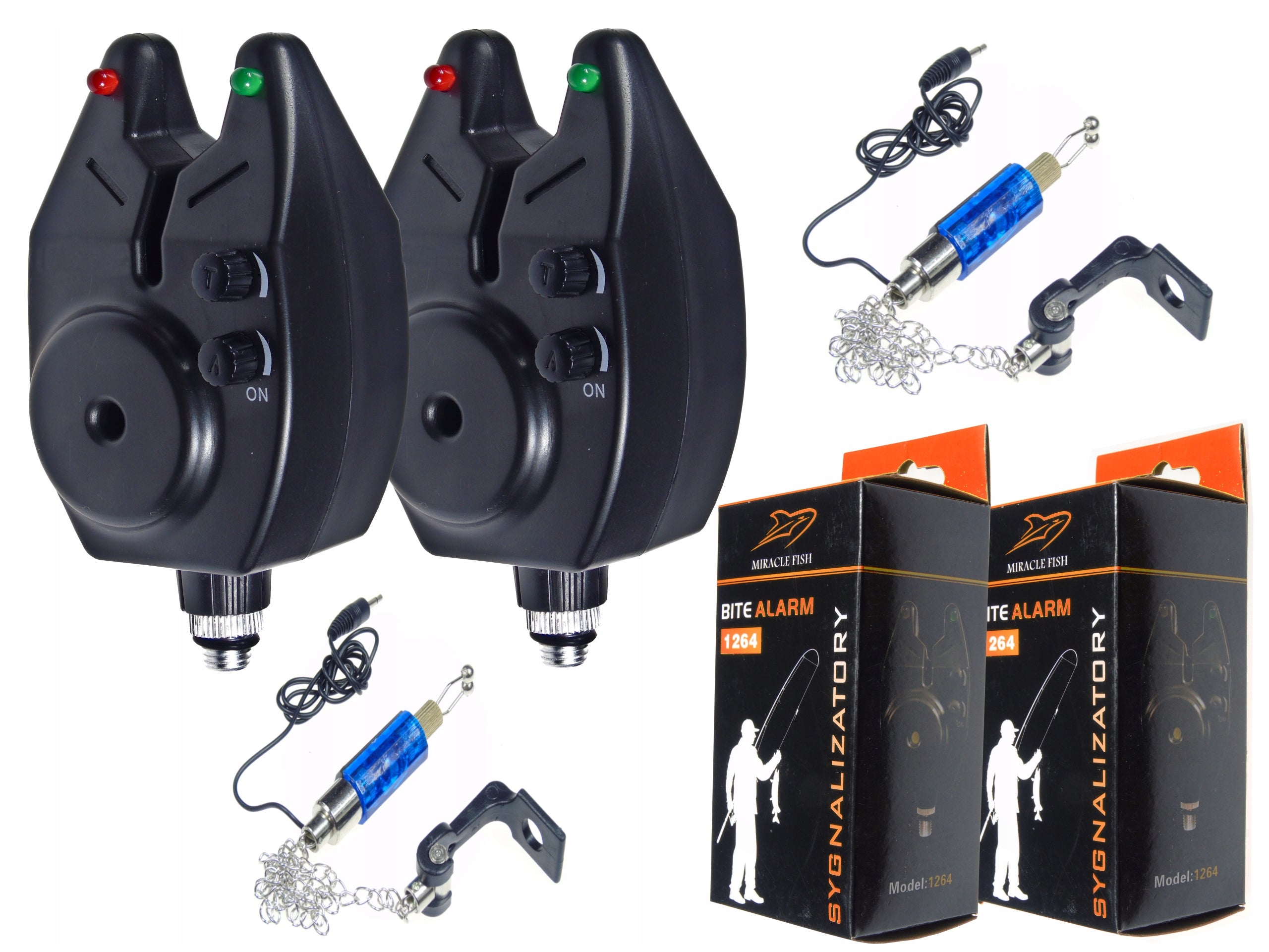 Electronic bite alarm Miracle Fish 2 Syg + 2 HAN