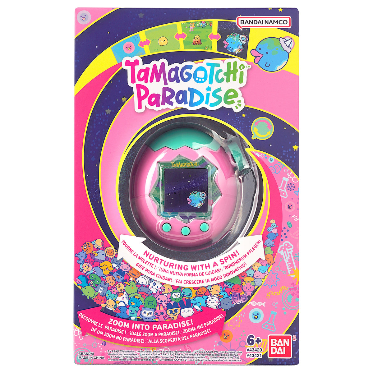Electronic game Bandai Tamagotchi Paradise plastic 6 years +