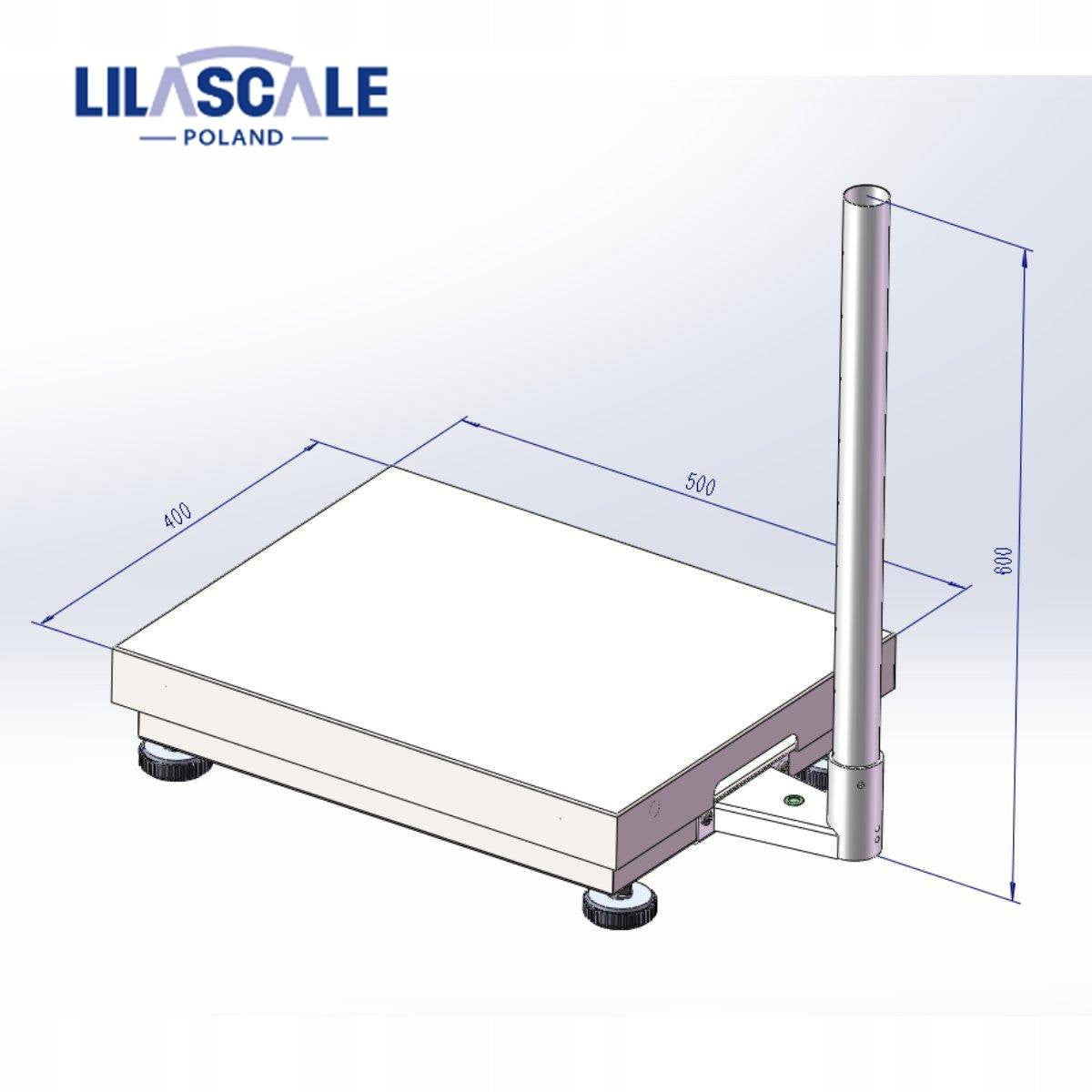 Electronic scale shop platform 40x50cm 150kg RS232 LEGALIZATION Accuracy 50 g
