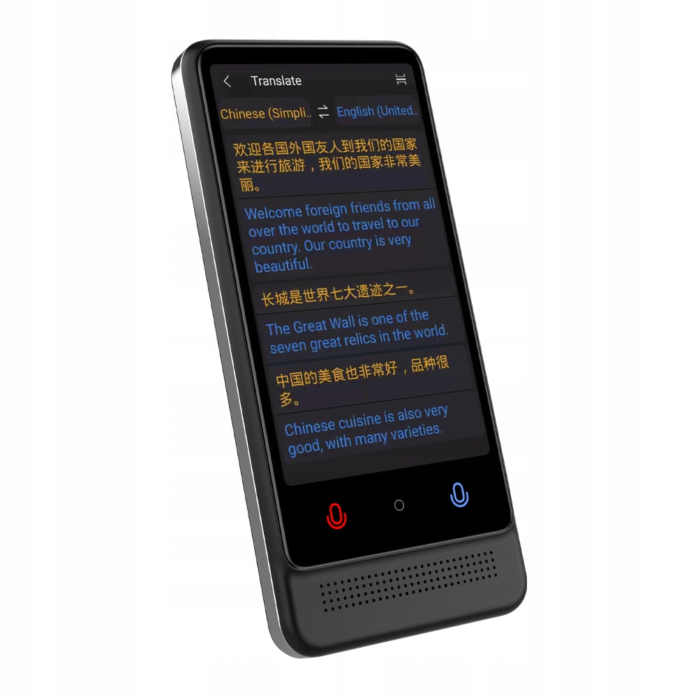 Electronic translator wifi language translator Polish without offline internet Manufacturer code Tłumacz translator Medialove M1 dotykowy