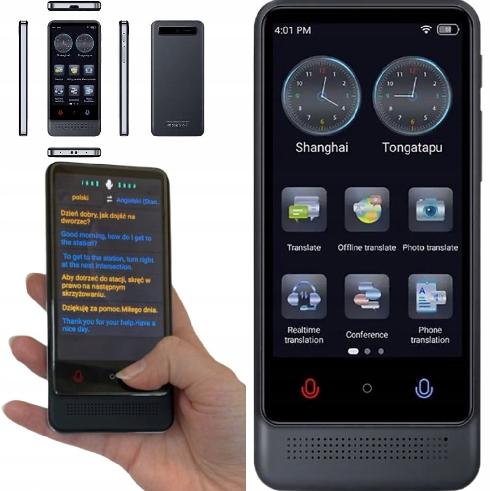 Electronic voice translator Polish Czech Polish from the menu PL
