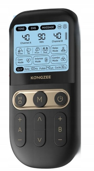 Electrostimulator muscle stimulator TENS EMS two-channel massage 12 electrodes Manufacturer code Elektrostymulator stymulator mięśni TENS EMS