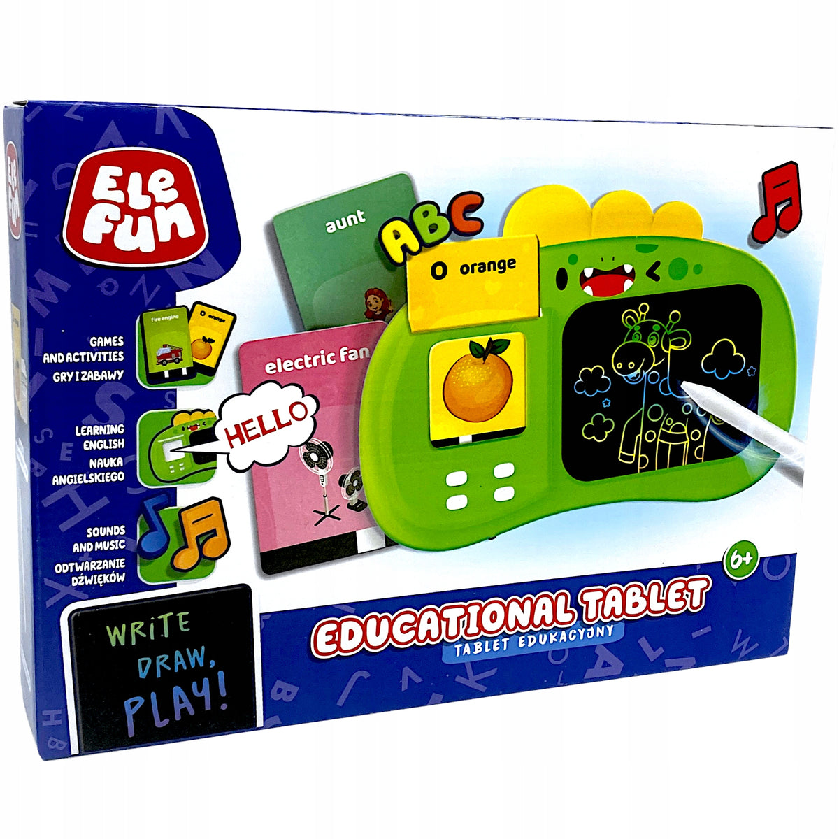 Elefun Educational tablet green