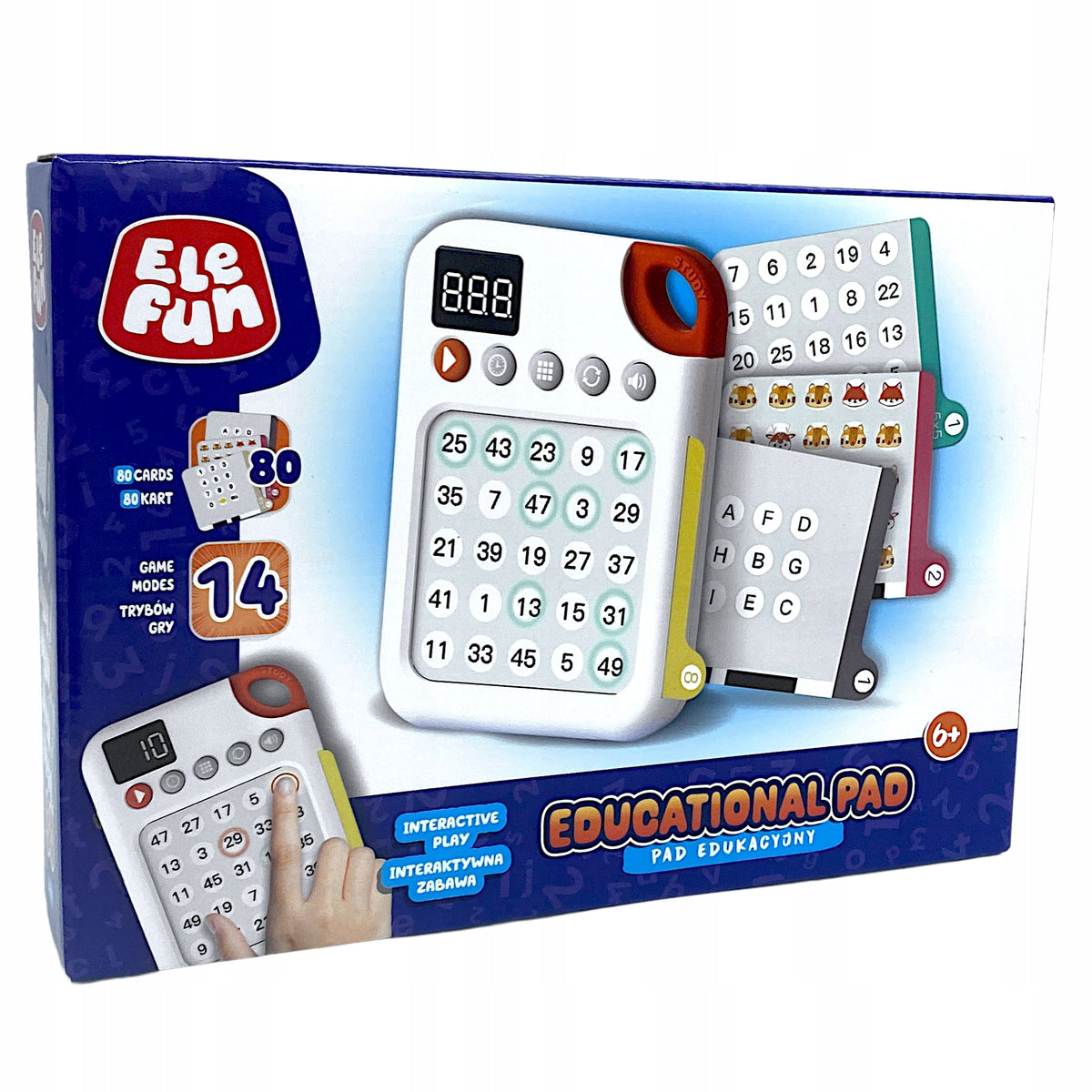 Elefun educational pad interactive fun 14 modes 80 cards