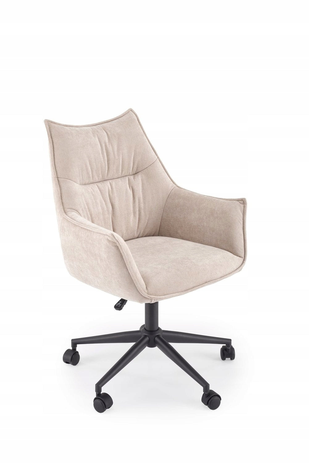 Elegant Armchair Swivel Fabric MALOY CLIO BEIGE / Black Office, Room