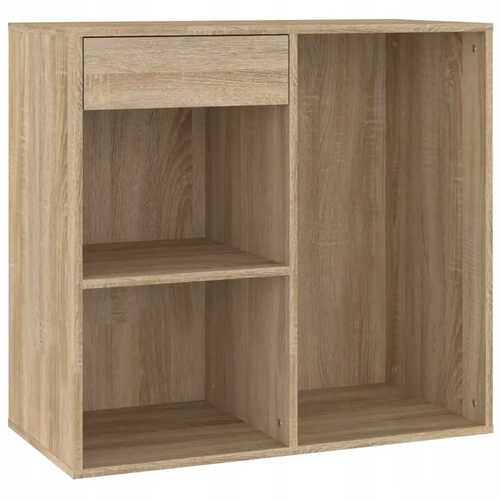 Elegant cabinet for cosmetics 80x40x75 cm sonoma oak