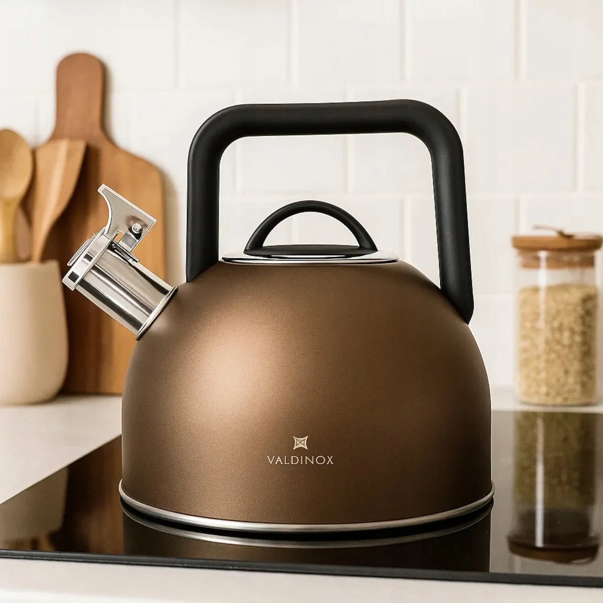 Elegant steel kettle induction gas 2,5 l with whistle Valdinox Aurum Manufacturer code 0204001415