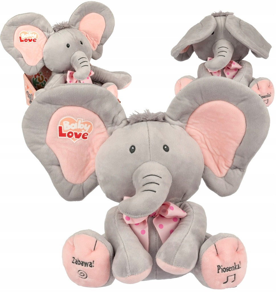 Elephant AKUKU Interactive speaks sings in Polish Sleeper for children starts