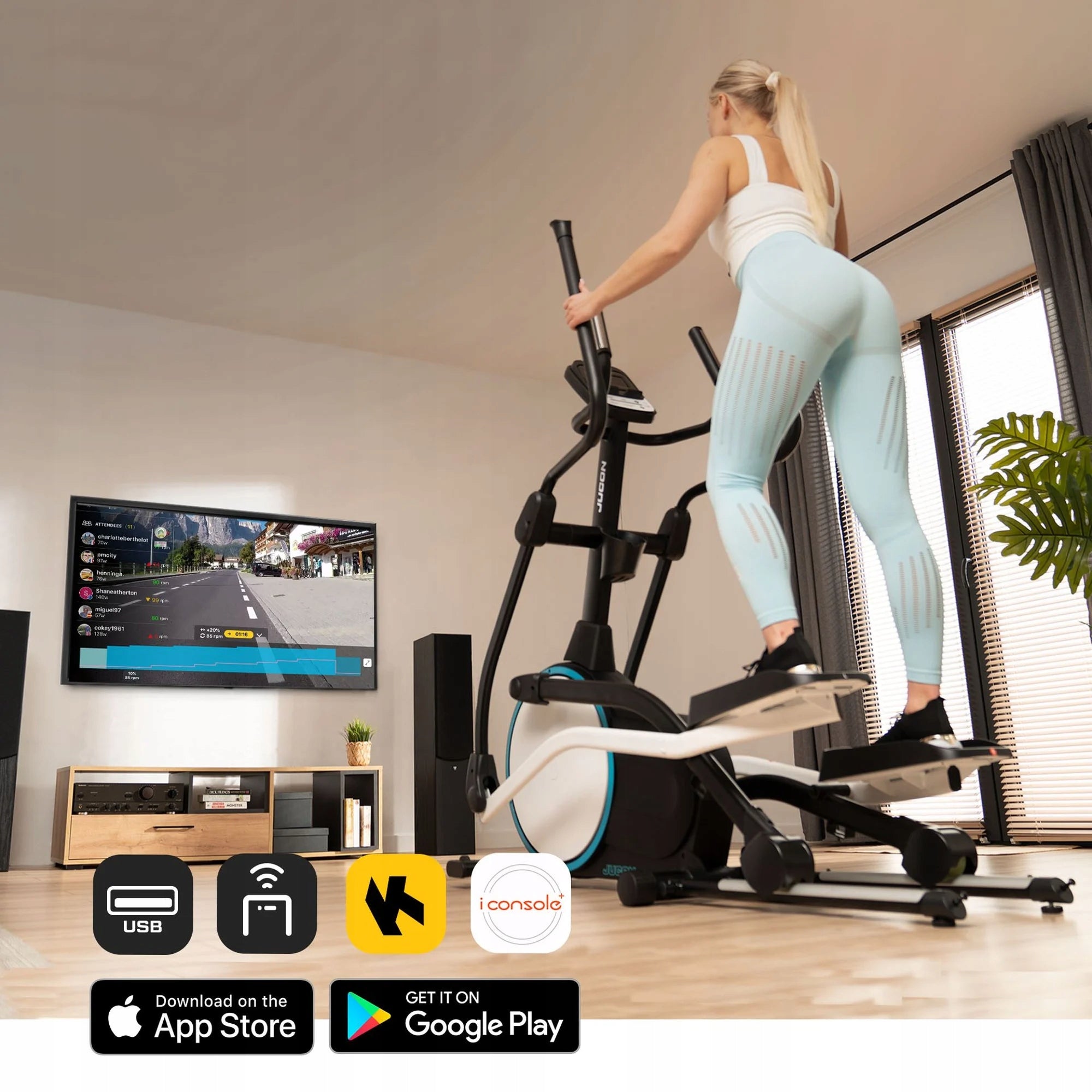 Elliptical Trainer Orbi-trek Electromagnetic Bike Folding Wheel 24kg Packaging status original