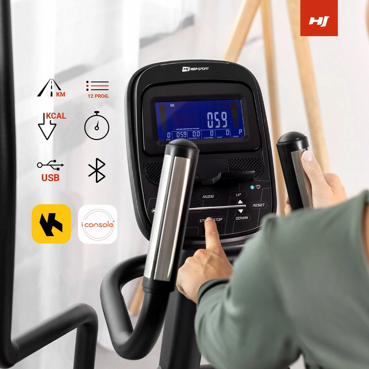 Elliptical Trainer Orbi-trek Electromagnetic Bike Folding Wheel 30kg Manufacturer code HS-095CF