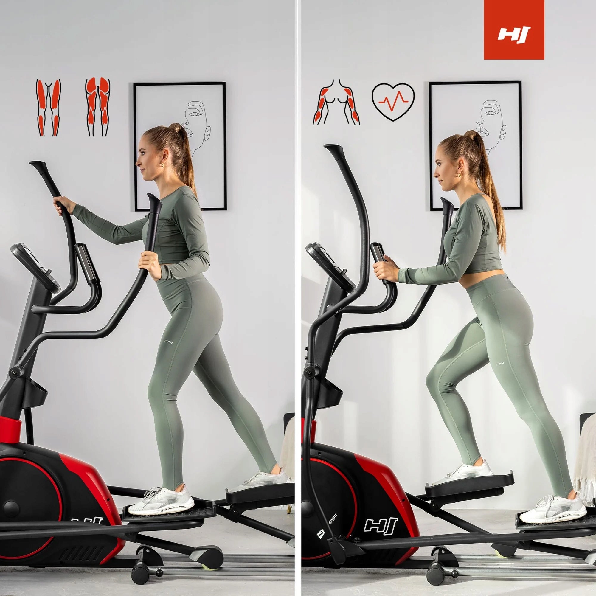 Elliptical Trainer Orbi-trek Electromagnetic Bike Folding Wheel 30kg Packaging status original