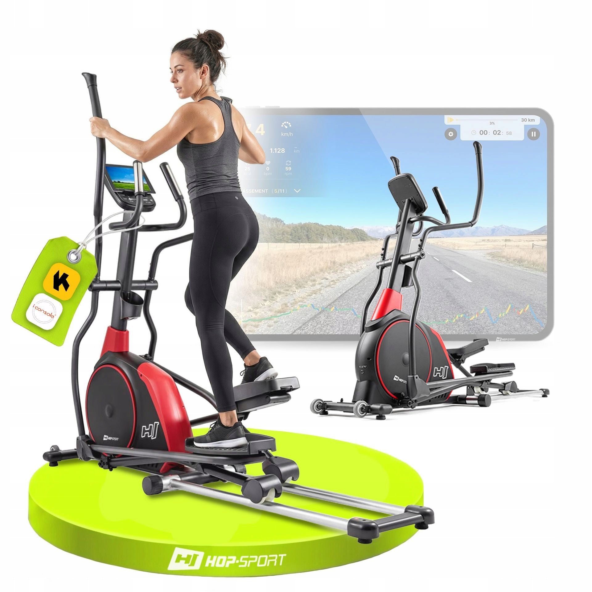 Elliptical Trainer Orbi-trek Electromagnetic Bike Folding Wheel 30kg