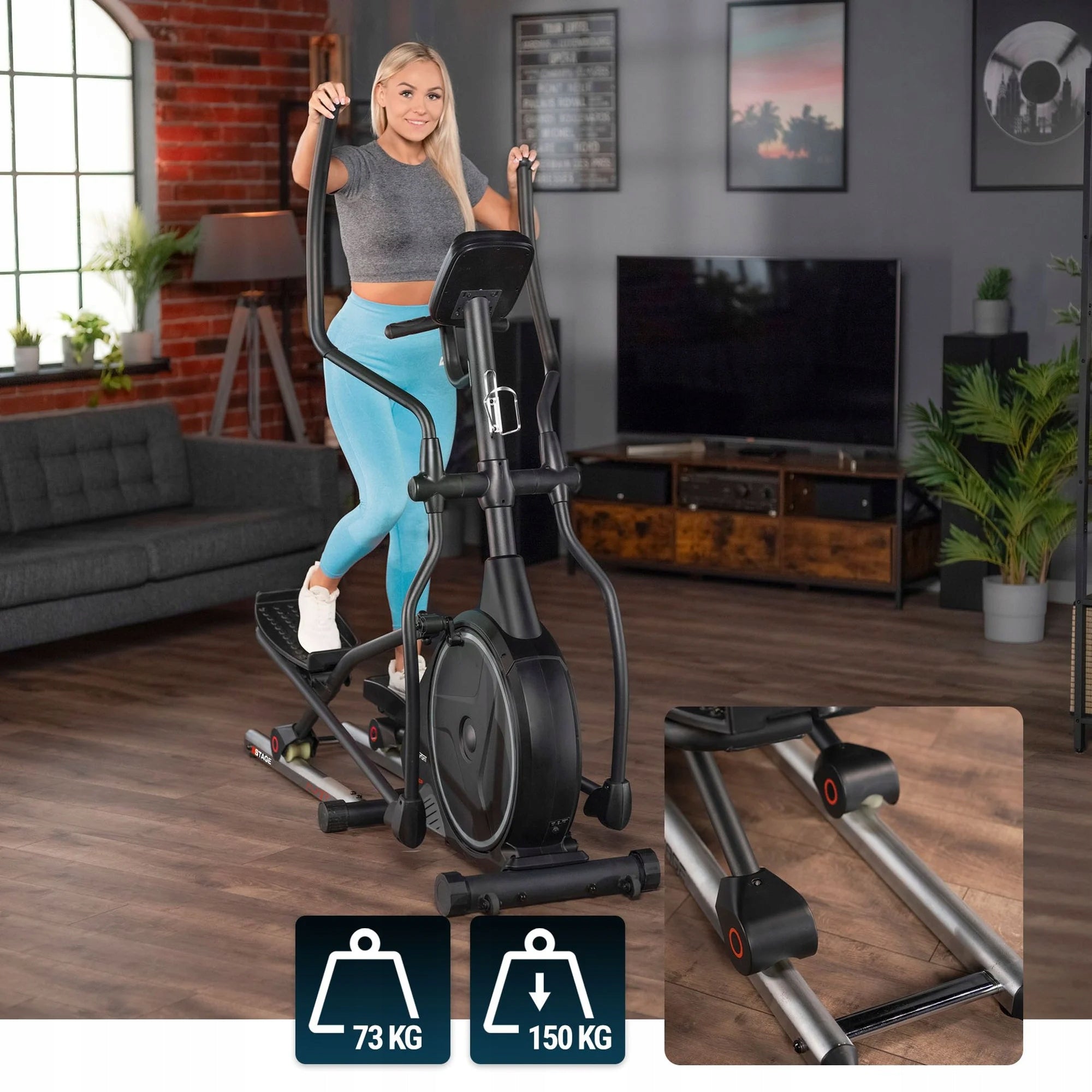 Elliptical Trainer Orbi-trek Electromagnetic Exercise Bike Wheel 24kg Packaging status original