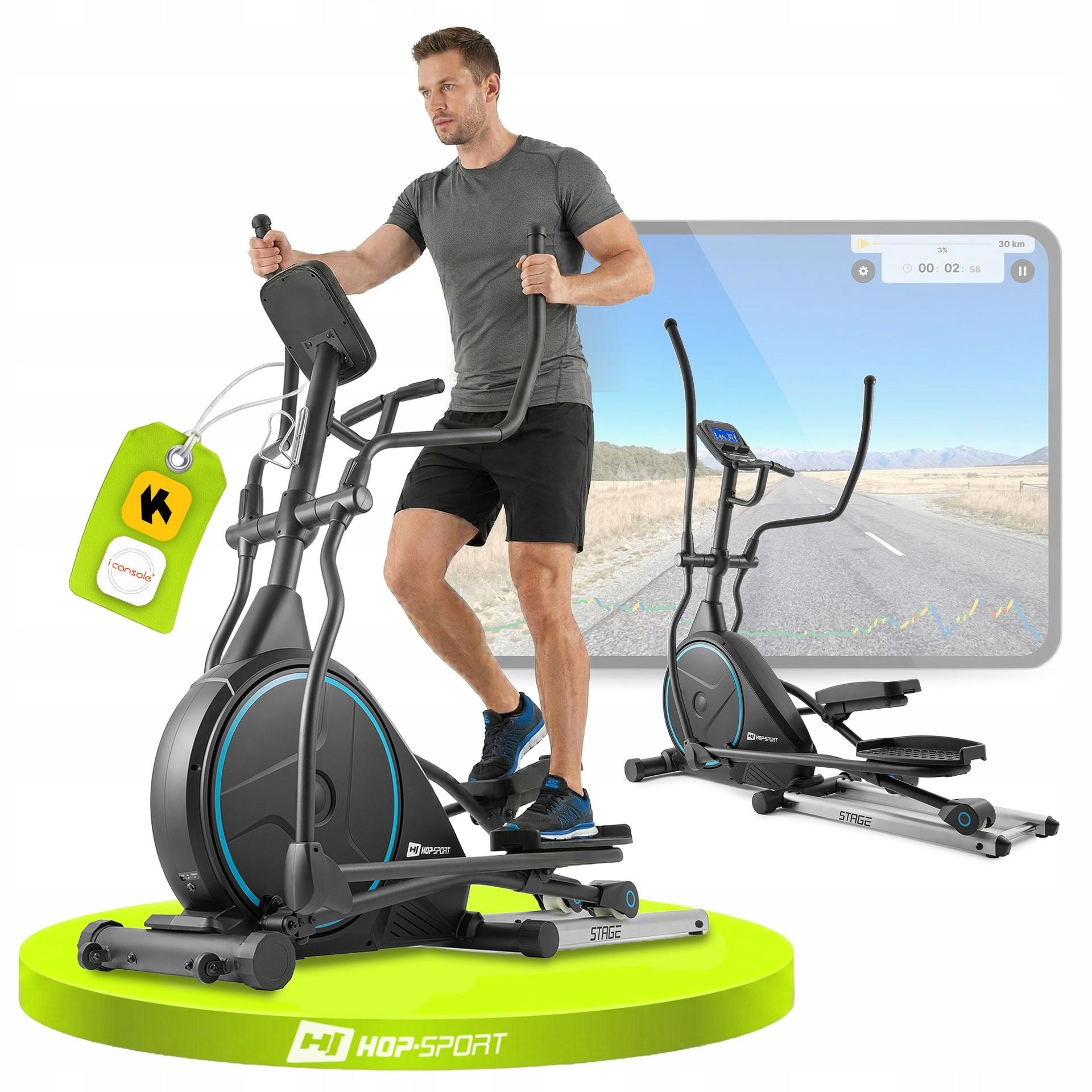 Elliptical Trainer Orbi-trek Electromagnetic Stationary Bike up to 150kg