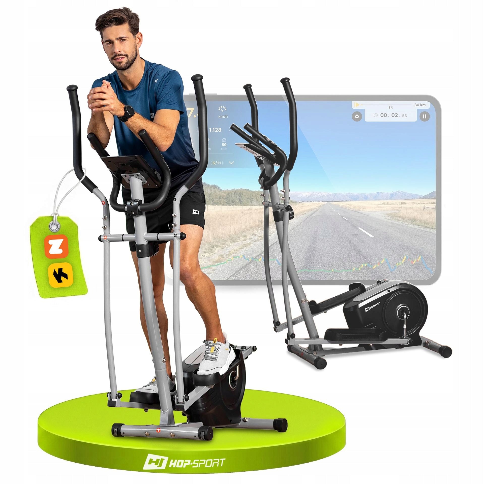 Elliptical Trainer Orbi-trek Magnetic Exercise Bike Wheel 9kg