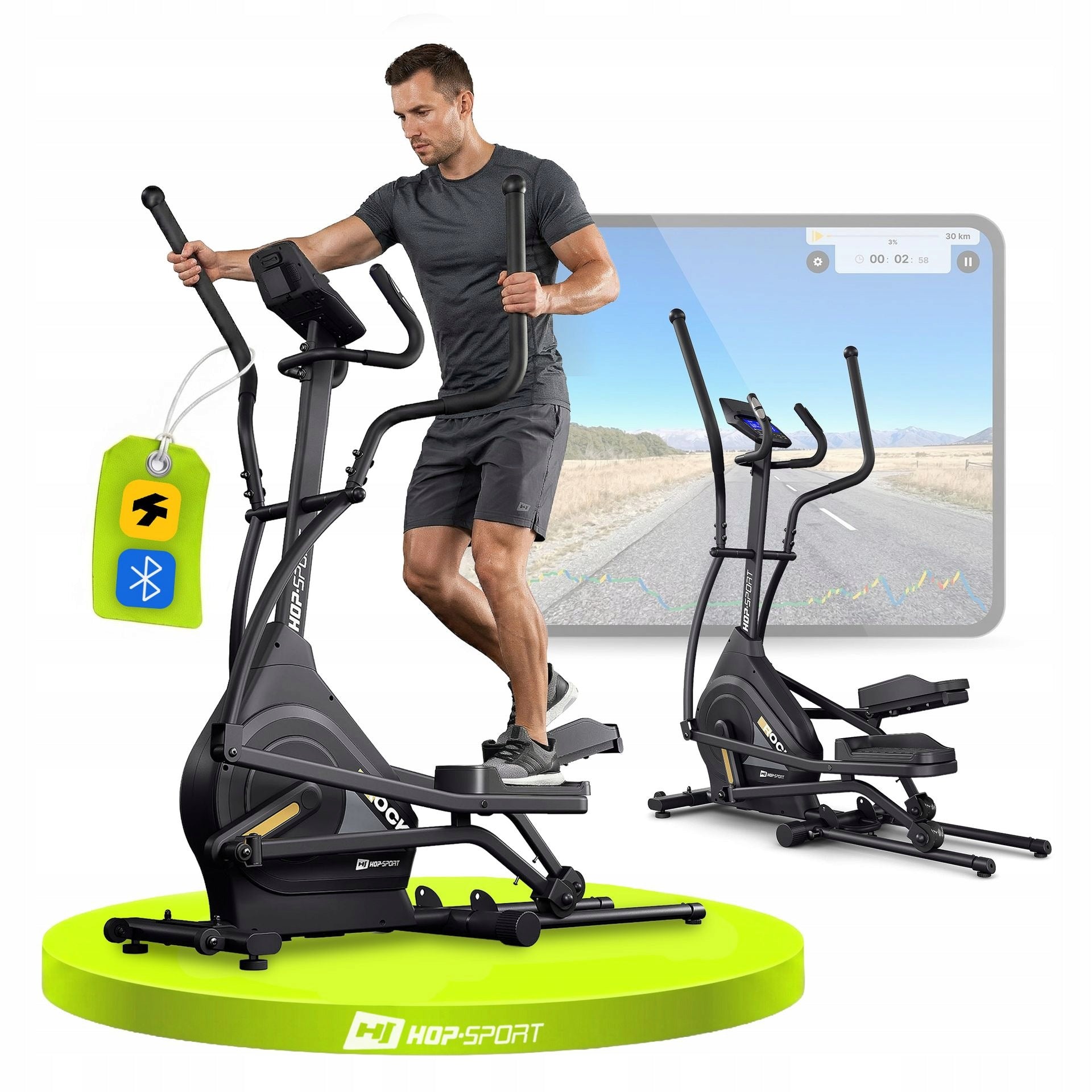 Elliptical Trainer Orbi-trek Magnetic Training Bike Folding