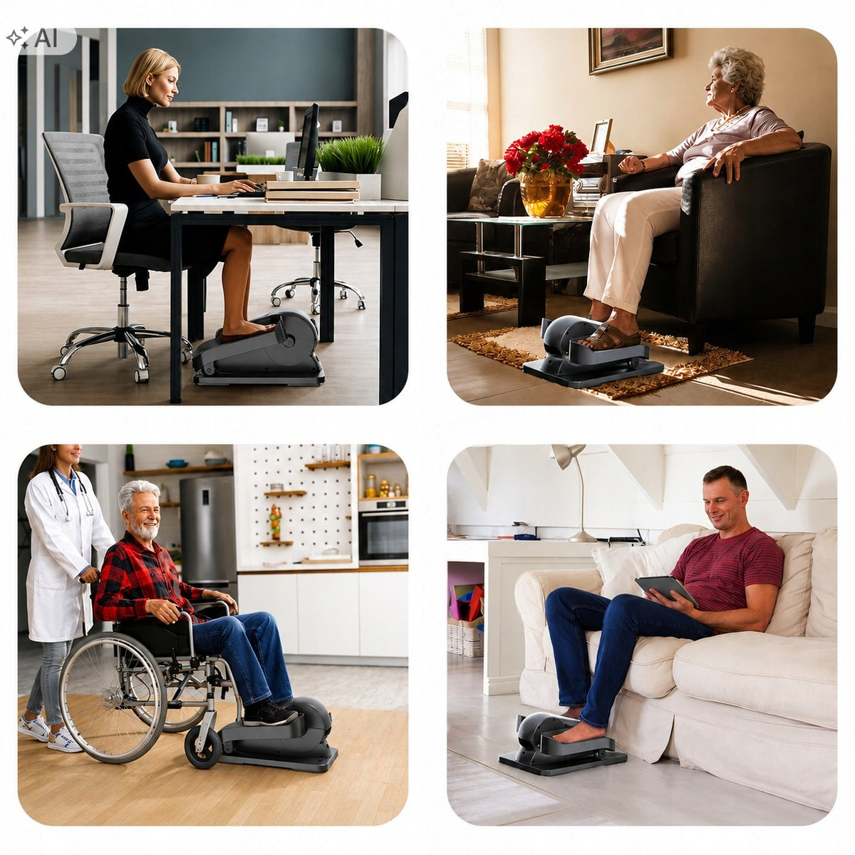 Elliptical Trainer With Foot Massage For Seniors Youth Rehabilitation Manufacturer code AAAABBB1002825