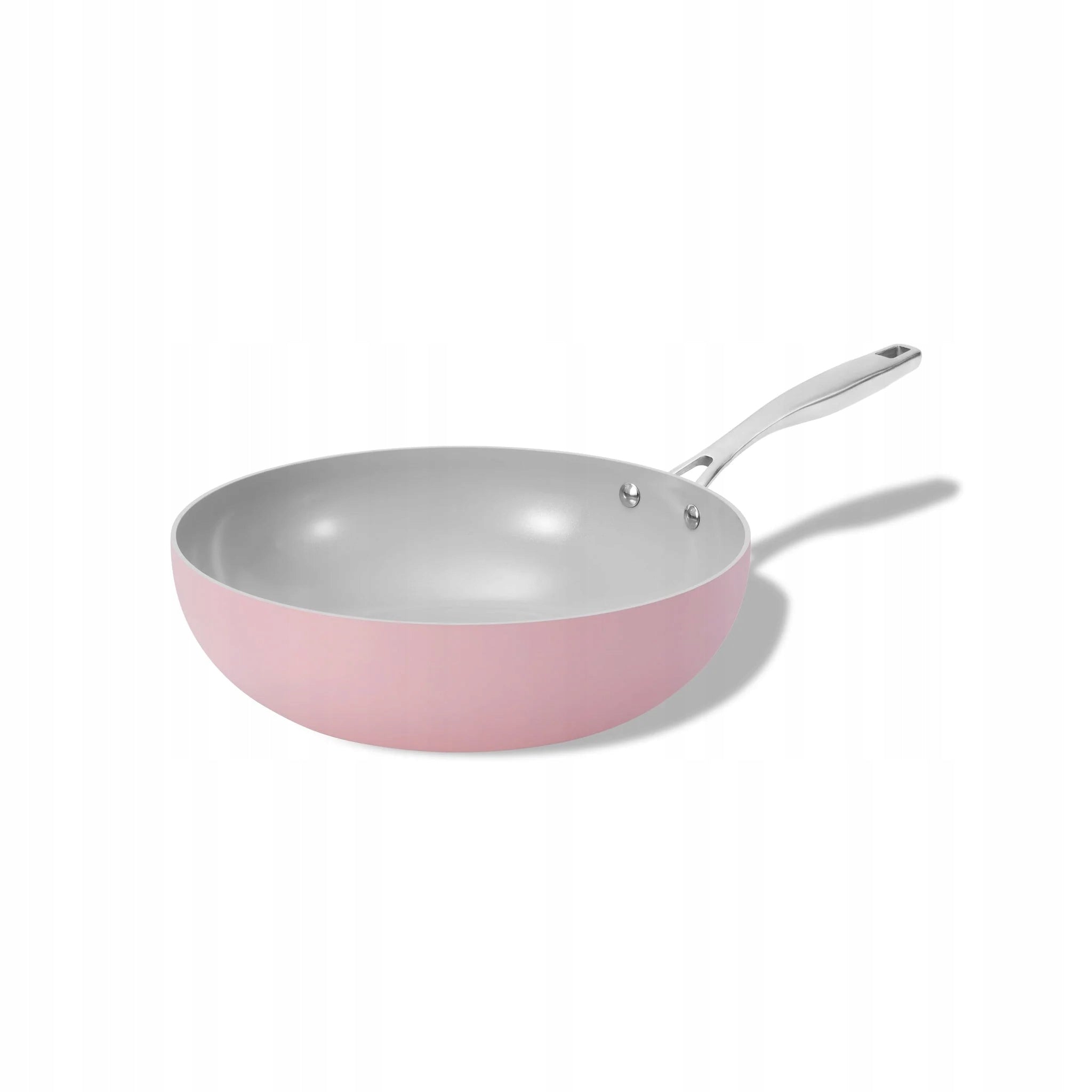 Elmich Nepřilnavá keramická Wok pánev Vital Ø 26 cm - Růžová