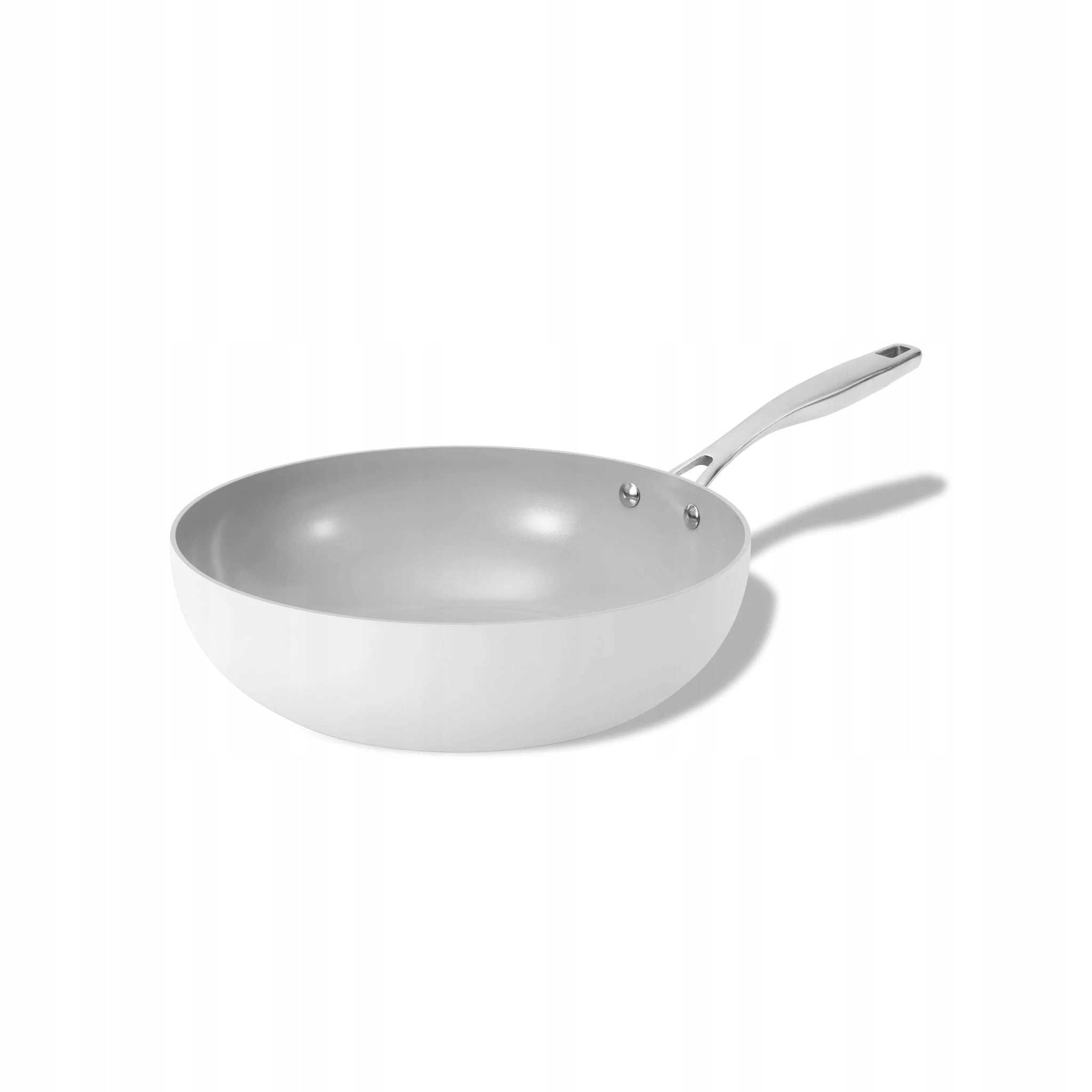 Elmich Nepřilnavá keramická Wok pánev Vital Ø 26 cm - krémově bílá