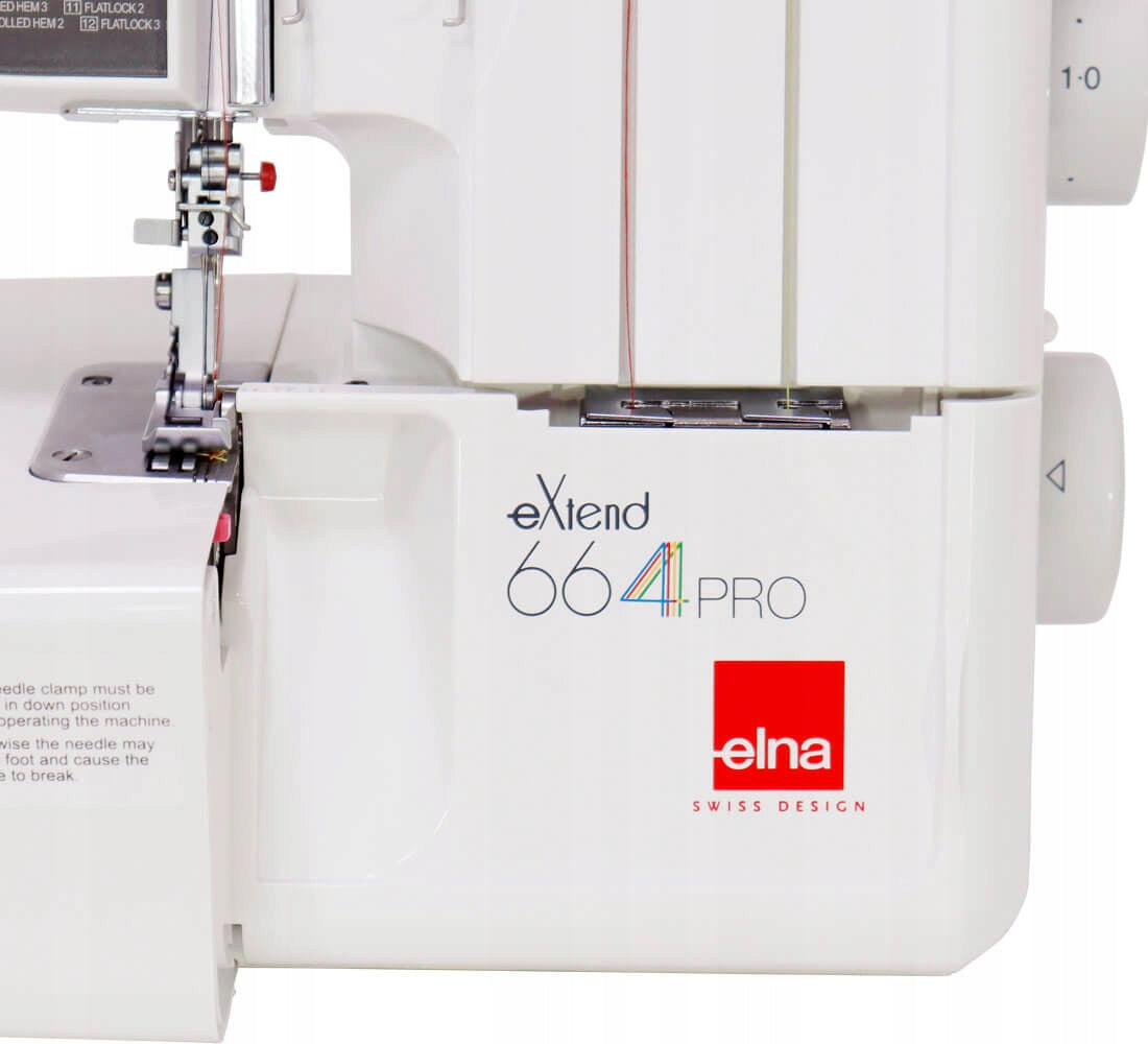 Elna 664 PRO 2, 3, 4 thread home overlock machine + Freebie e-patterns Hook other
