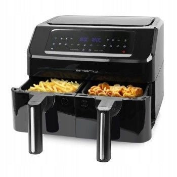 Emerio Heißluftfritteuse, Smart Fryer 3,6+3,6L, Cool touch