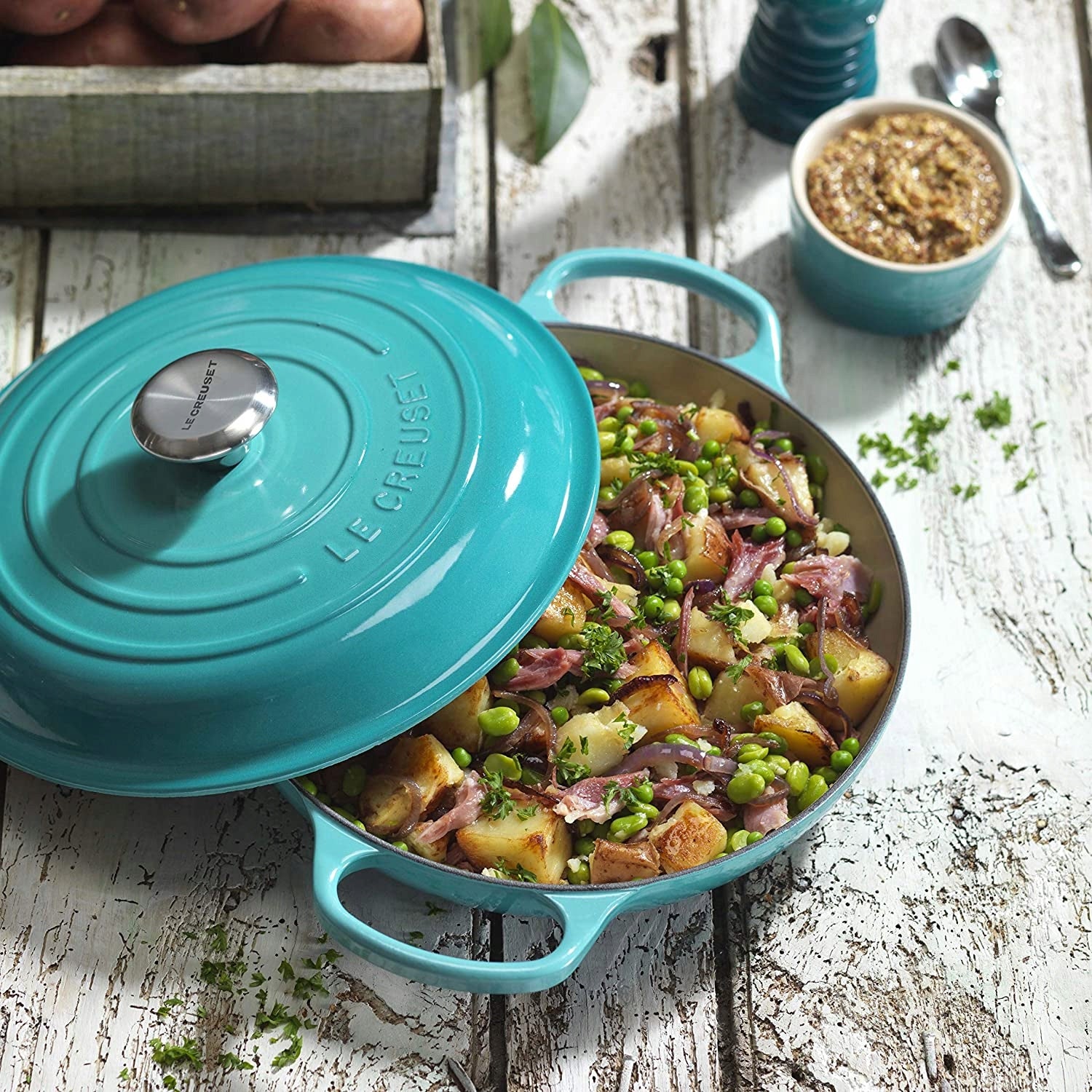 Enamel Brittany Le Creuset Signature 30 cm Manufacturer code LS2532-3017SS