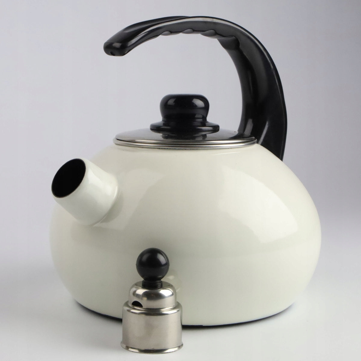 Enamel kettle 2,5l ecru traditional GAS INDUCTION DOUBLE-SIDED ENAMEL Manufacturer code 8953