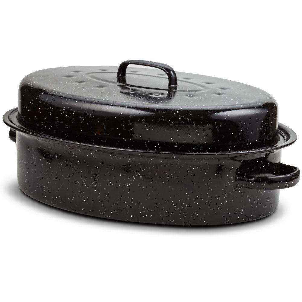 Enameled Brittany NAVA oval with lid 42 cm 6L