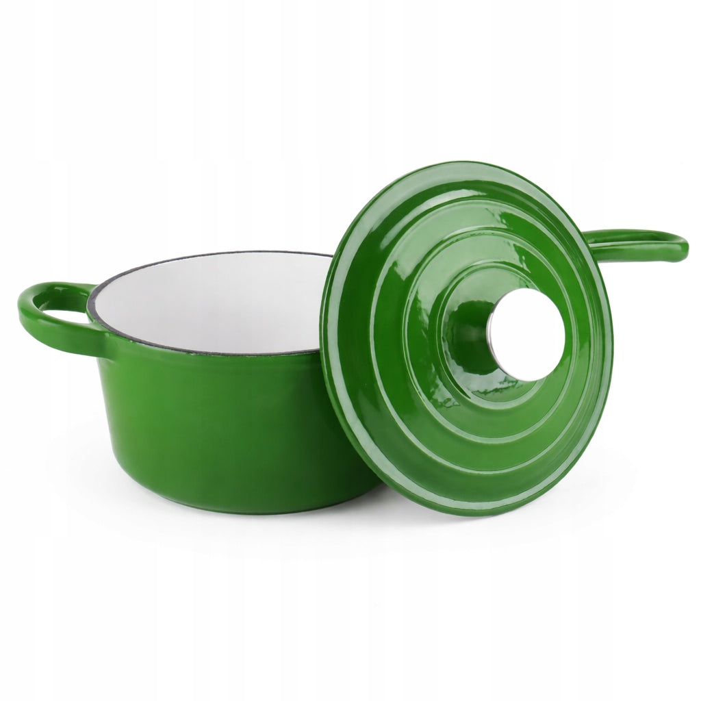 Enameled cast iron roundabout 17,5cm green INDUCTION GAS OVEN Manufacturer code 5905155037107