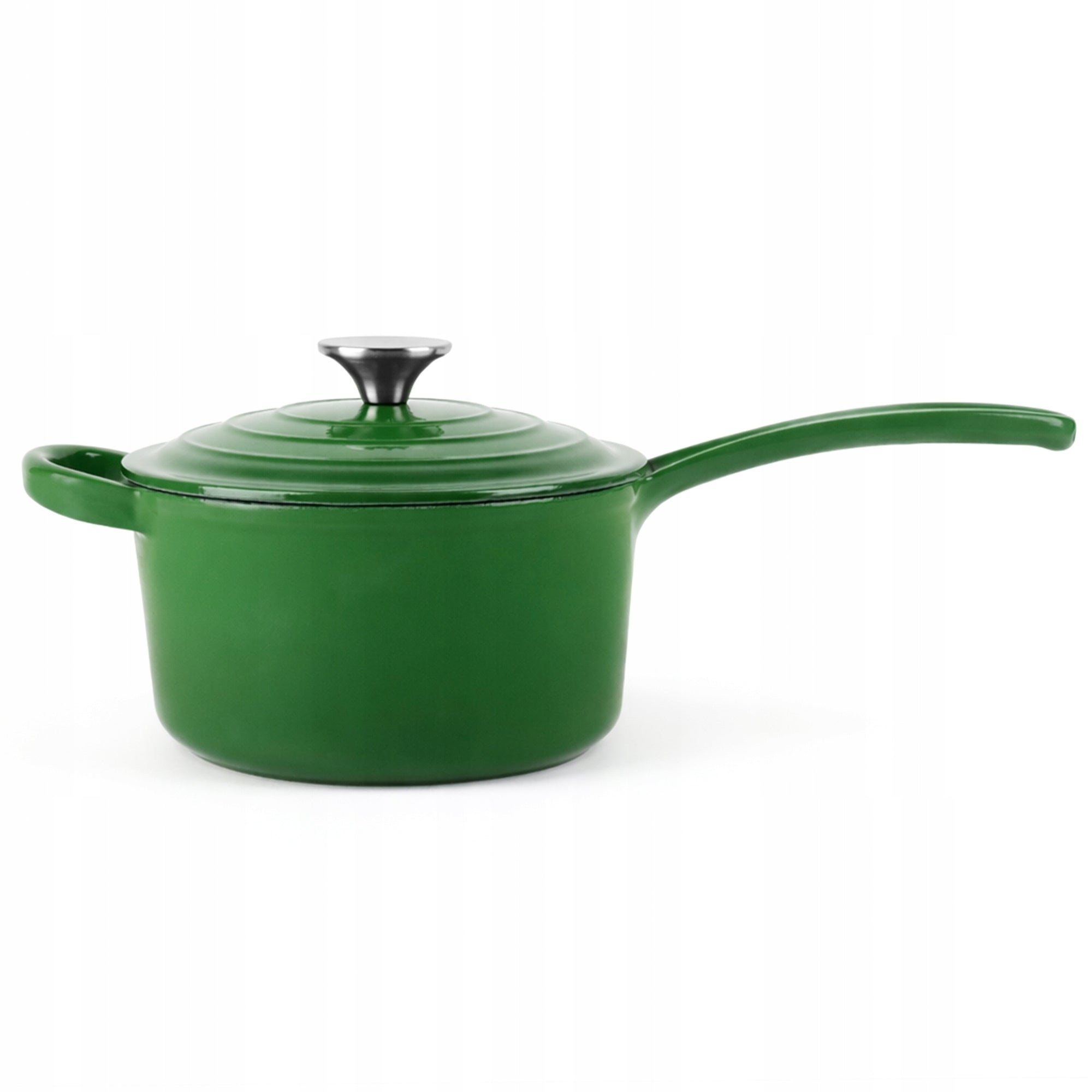 Enameled cast iron roundabout 17,5cm green INDUCTION GAS OVEN Packaging status original