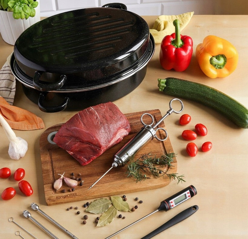 Enameled pan with hardware POT for frying and baking Tadar 32 cm Packaging status original