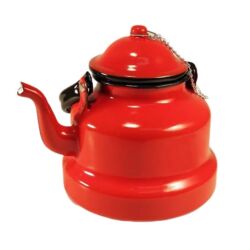 Enameled retro kettle for coffee water tea 3 L