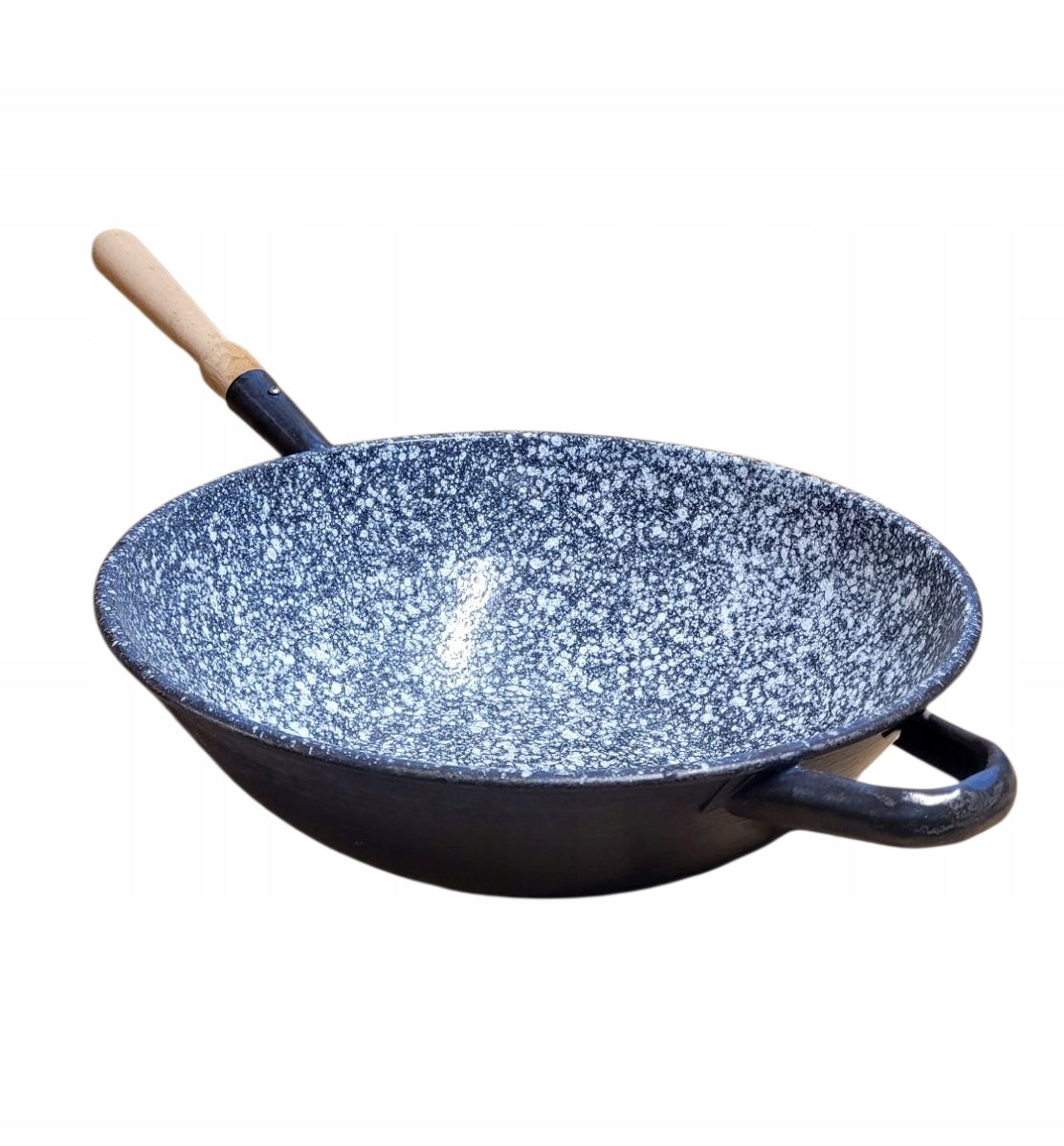 Enameled wok Pan with handle 31 cmx10cm