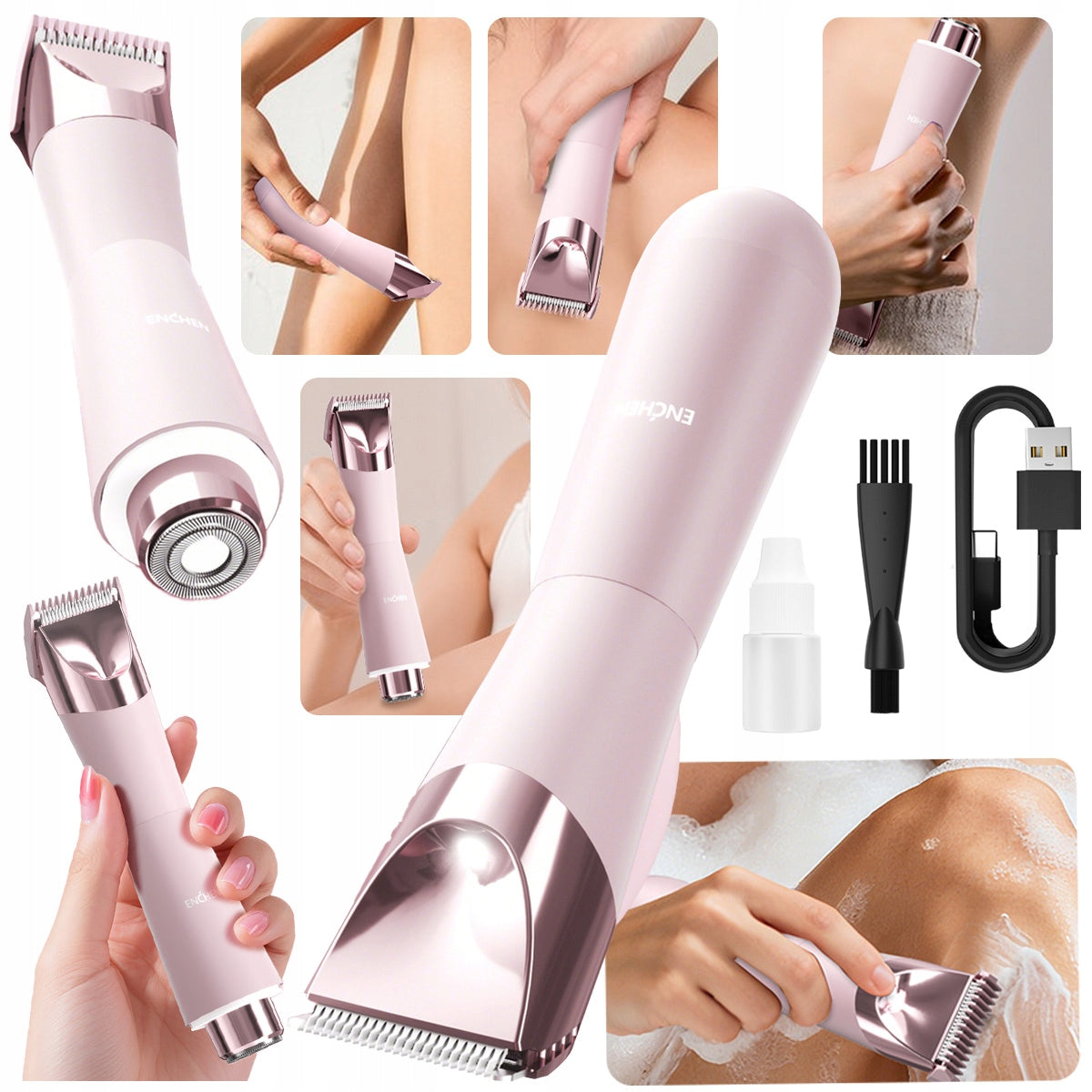Enchen A4 Trimmer Shaver 2in1 Women's Shaving Machine Armpit Leg Body