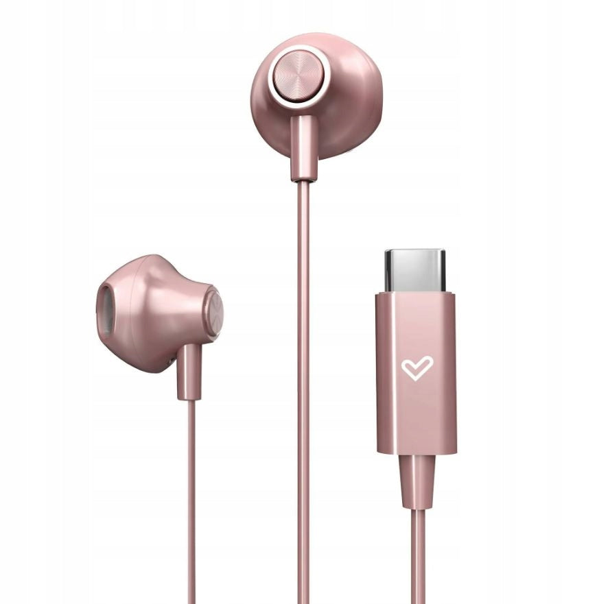 Energy Sistem EasyPods USB-C Wired Earbuds, Rose Gold