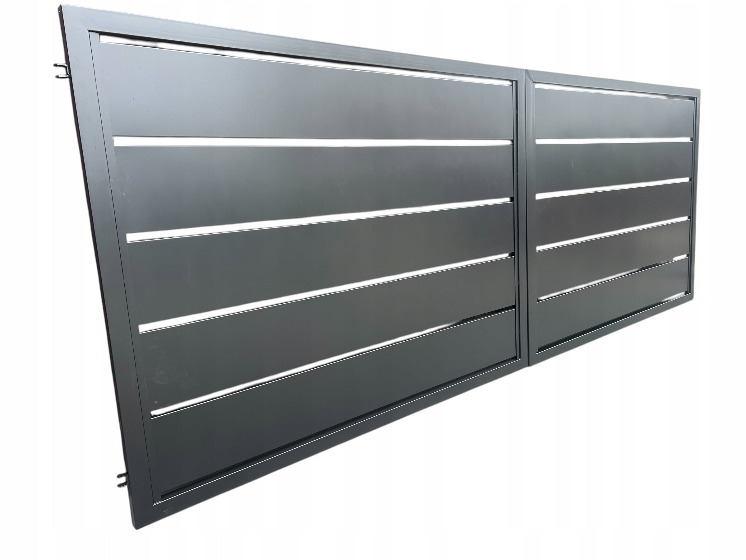 Entry gate 4x1,5m+gate PROFILE semi-closed 250 metal bars Manufacturer code Brama profil 250