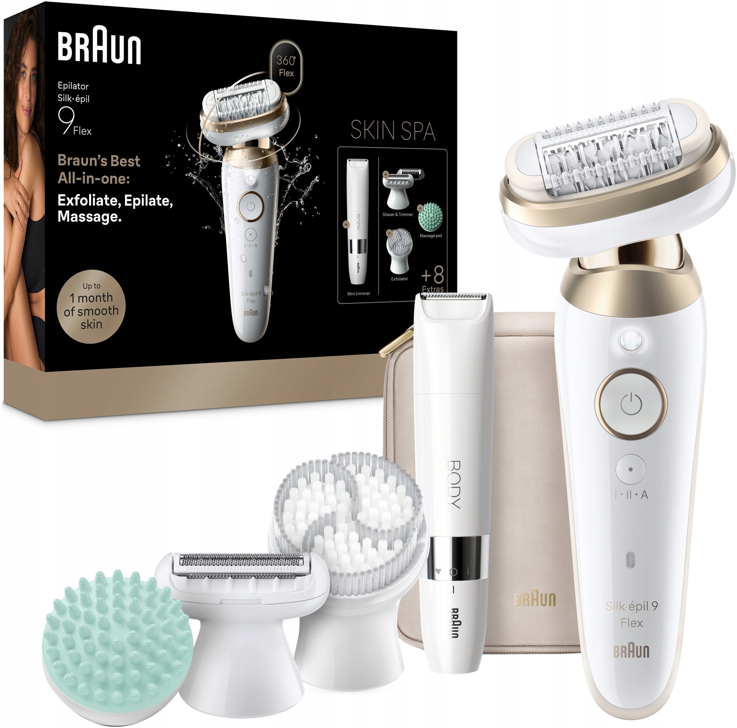 Epilator BRAUN Silk-epil 9 9-481 Flex 360 3D Bikini Leg Brand Braun