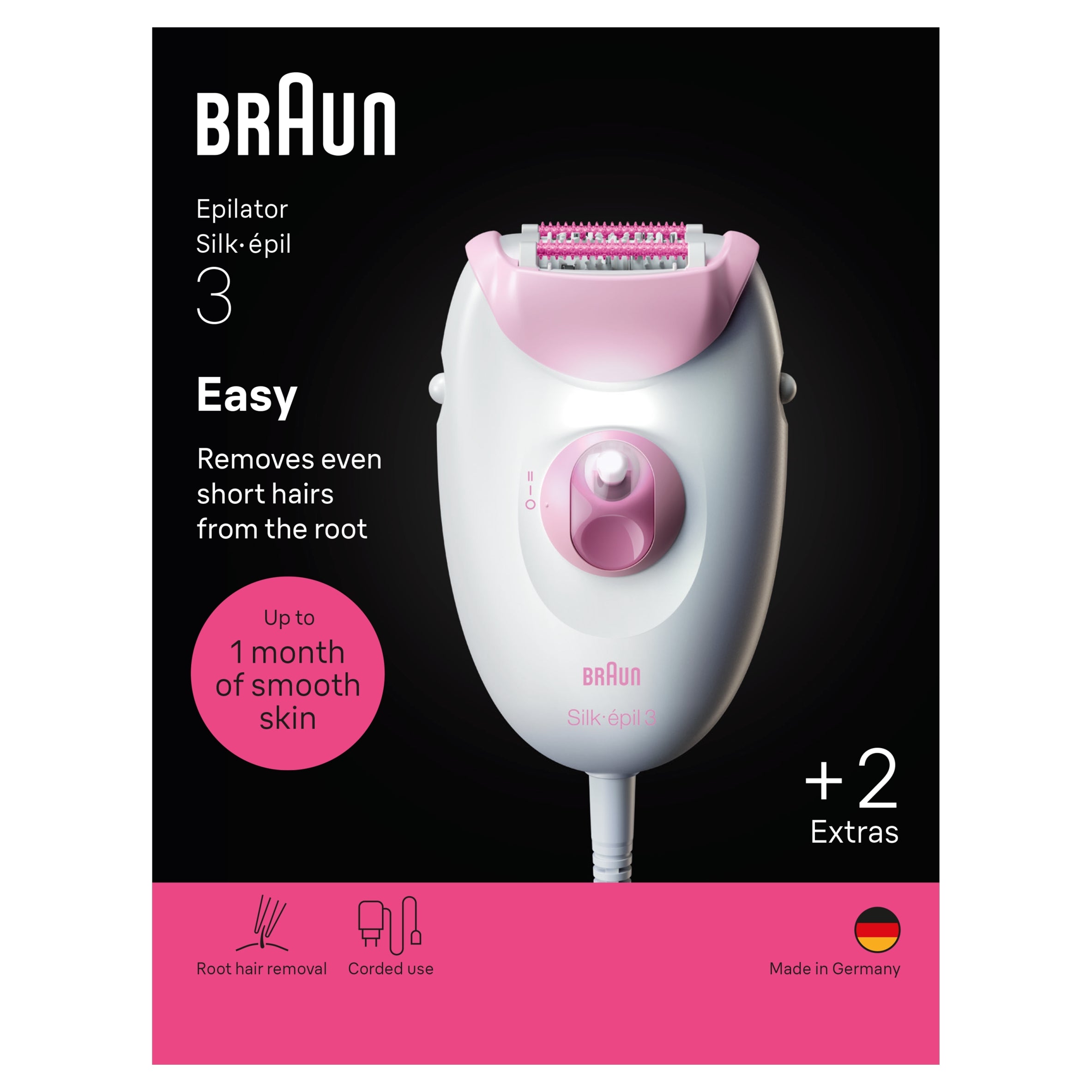 Epilator Braun 3-031 Packaging status original
