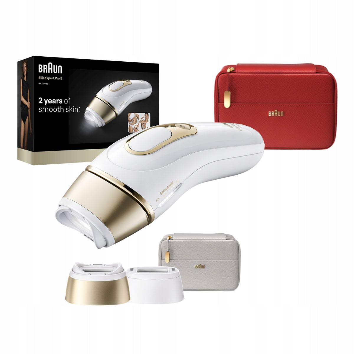 Epilator Braun IPL Silk expert Pro 5 for Hair Removal at home +FREEBIE